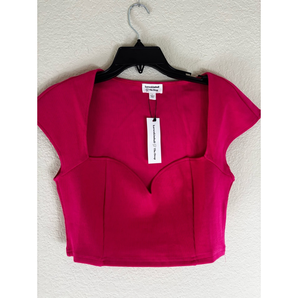 Women's karssenkimball The Drop Top Size L Pink - Picture 2 of 7